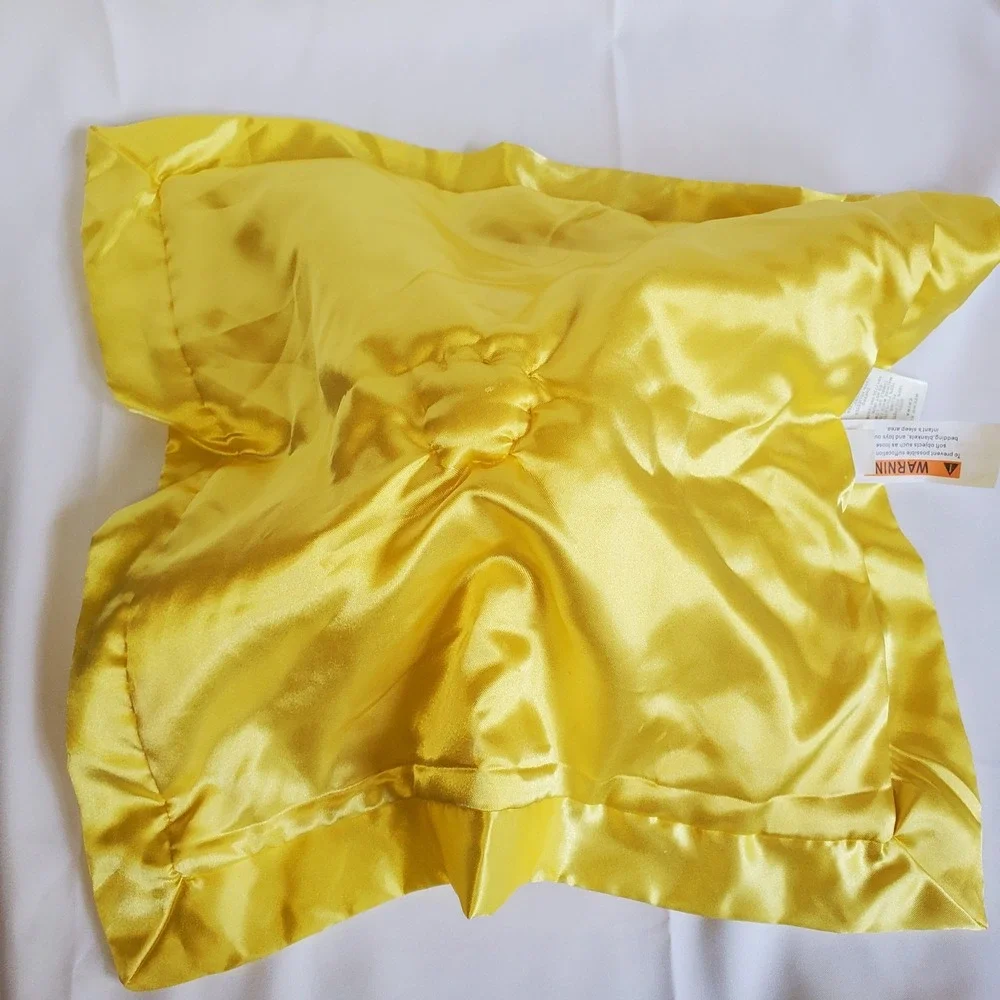 Cloud Island Chicken Chick Lovey Secruity Satin‎ Trim Yellow